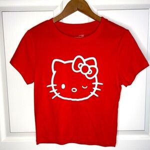 Hello Kitty Red Short Sleeve Tee, T-shirt Size Large
